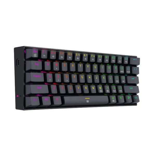 Redragon K630 Dragonborn 60 Blue Switch Rgb Hotswap Turkce Siyah Mekanik Gaming Klavye 4