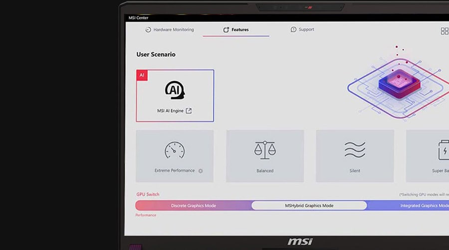 MSI VECTOR 17 HX AI A2XWHG-081TR Gaming Laptop H20