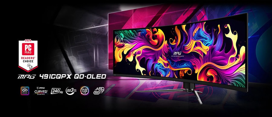 MSI MPG 491CQPX QD-OLED Gaming Monitör H2