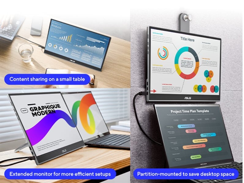 ASUS ZenScreen OLED MQ16AHE ASUS ZenScreen OLED MQ16AHE Taşınabilir Monitör H8