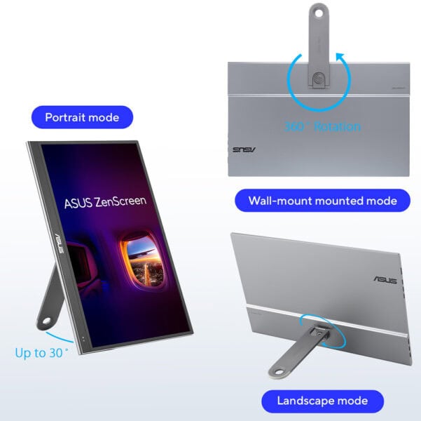ASUS ZenScreen OLED MQ16AHE ASUS ZenScreen OLED MQ16AHE Taşınabilir Monitör H9