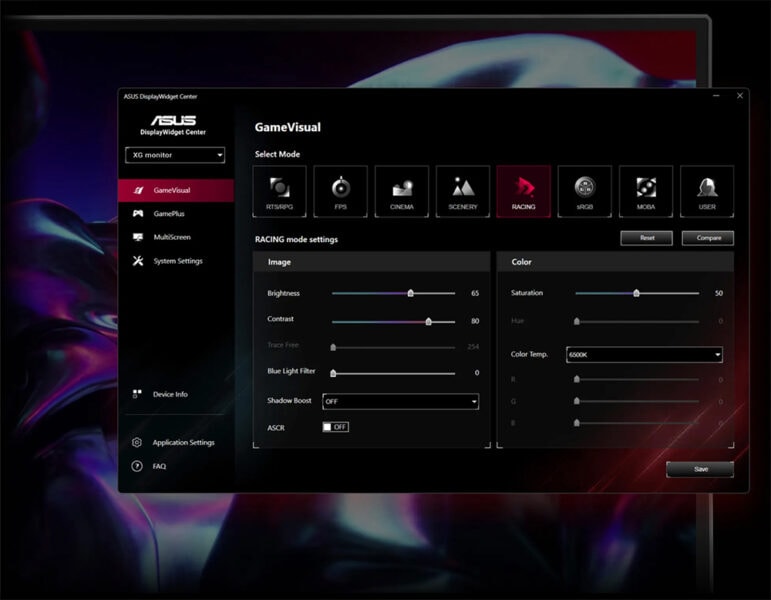 ROG Strix XG27WCMS ASUS ROG Strix XG27WCMS Gaming Monitör H11