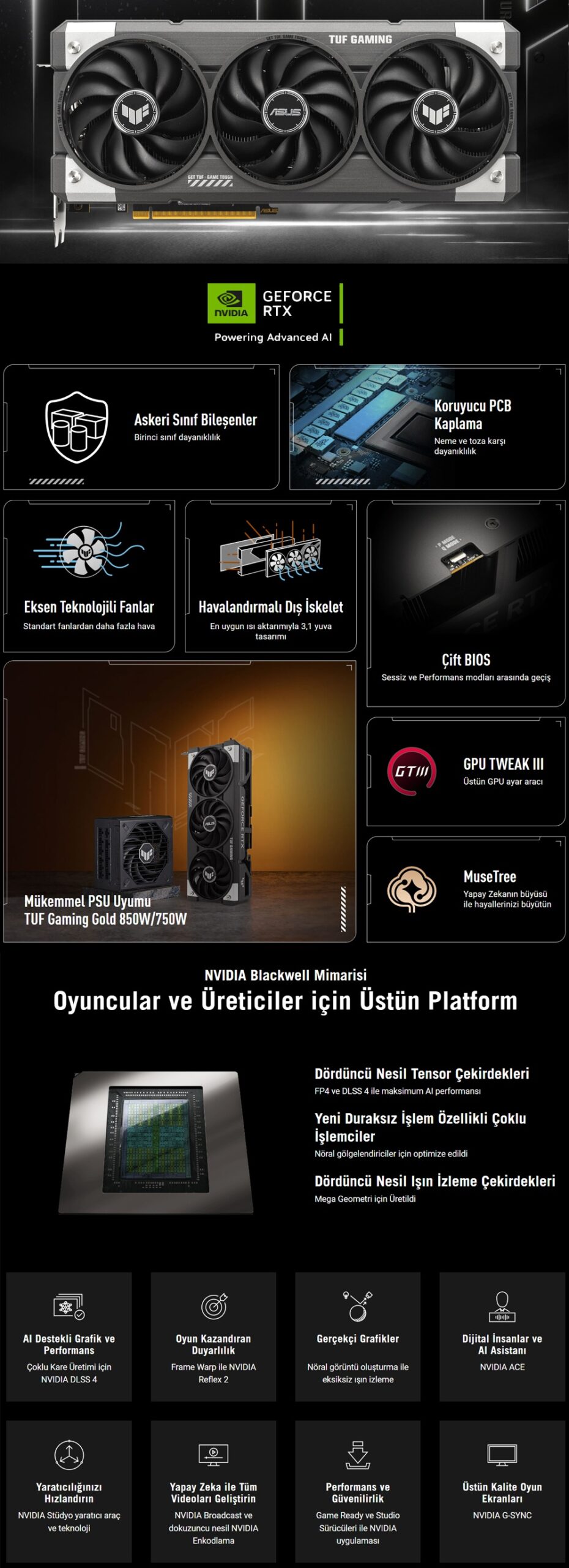 ASUS TUF Gaming GeForce RTX 5060 Ekran Kartı H7