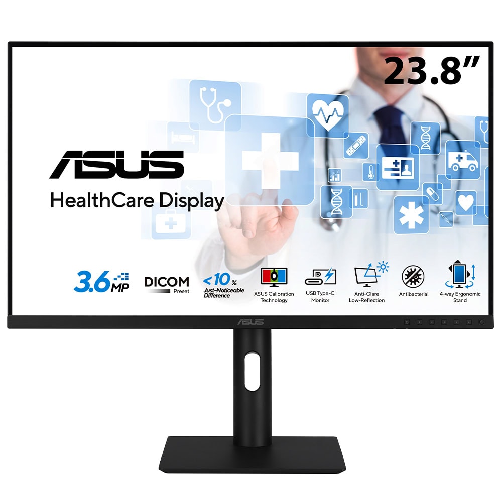 Asus Ha2441a 23 8 Inc 75hz 5ms 2k Qhd Ips Pivot Monitor 1