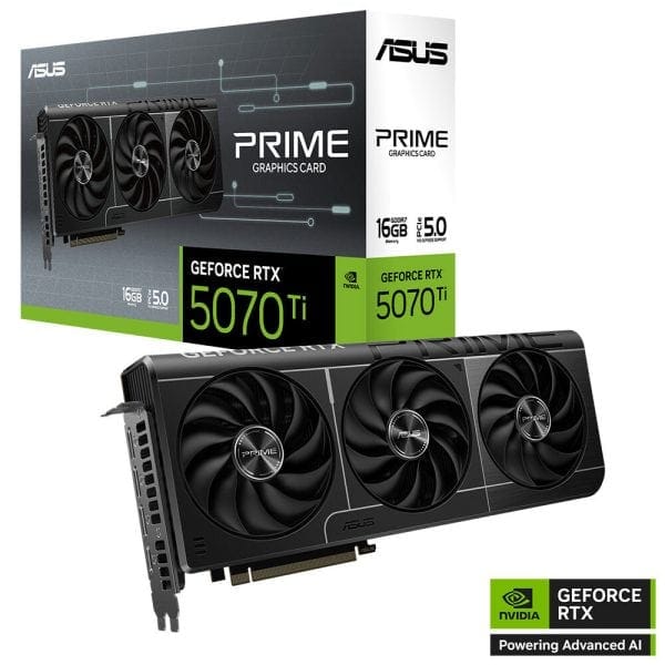 ASUS PRIME GeForce RTX™ 5070 Ti 16GB GDDR7 ASUS PRIME GeForce RTX 5070 Ti Ekran Kartı H2