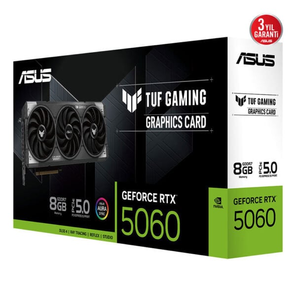 Asus Tuf Gaming Geforce Rtx 5060 8gb Gddr7 128 Bit Dlss 4 Ekran Karti Y13