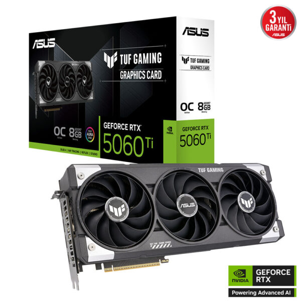 Asus Tuf Gaming Geforce Rtx 5060 Ti Oc 8gb Gddr7 128 Bit Dlss 4 Ekran Karti 2
