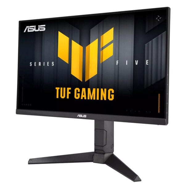 Yüksek çözünürlüklü ASUS TUF Gaming monitörü, oyuncular için optimize edilmiş yüksek performans ve dayanıklılık sağlar, oyun deneyimini geliştiren şık ve modern tasarıma sahip.