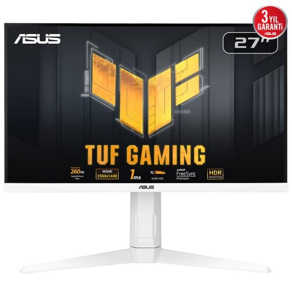 Asus Tuf Gaming Vg27aqml1a W 27 Inc 260hz 1ms 2k Qhd Adaptive Sync Fast Ips Beyaz Pivot Gaming Monitor 2