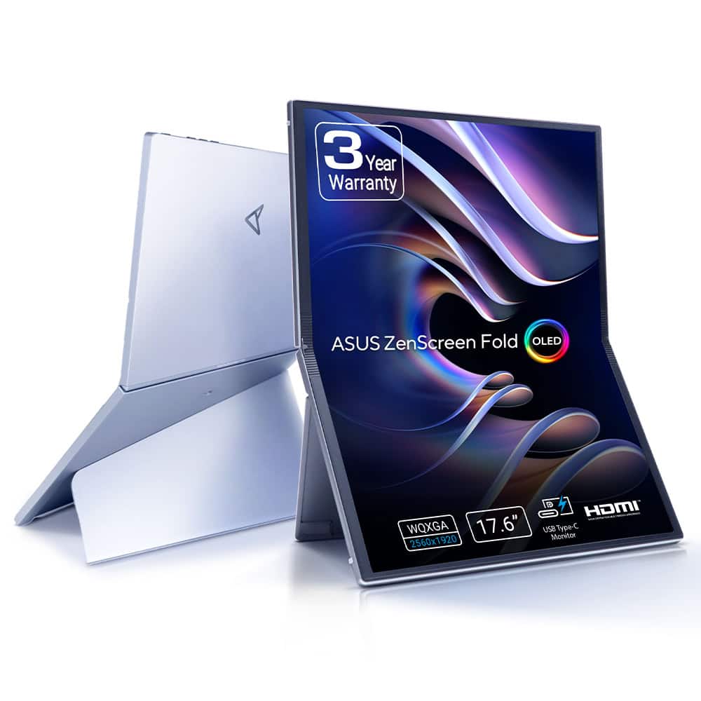 Asus Zenscreen Fold Oled Mq17qh 17 3 Inc 60hz 0 2ms 2k Qhd Oled Katlanabilir Tasinabilir Monitor 1