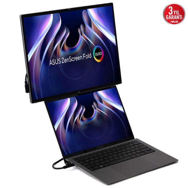 Asus Zenscreen Fold Oled Mq17qh 17 3 Inc 60hz 0 2ms 2k Qhd Oled Katlanabilir Tasinabilir Monitor 11