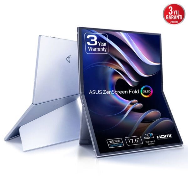 Asus Zenscreen Fold Oled Mq17qh 17 3 Inc 60hz 0 2ms 2k Qhd Oled Katlanabilir Tasinabilir Monitor 2