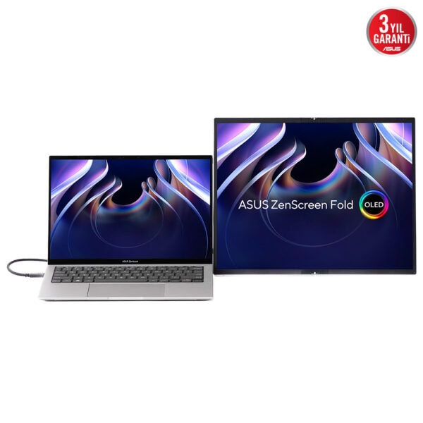 Asus Zenscreen Fold Oled Mq17qh 17 3 Inc 60hz 0 2ms 2k Qhd Oled Katlanabilir Tasinabilir Monitor 7