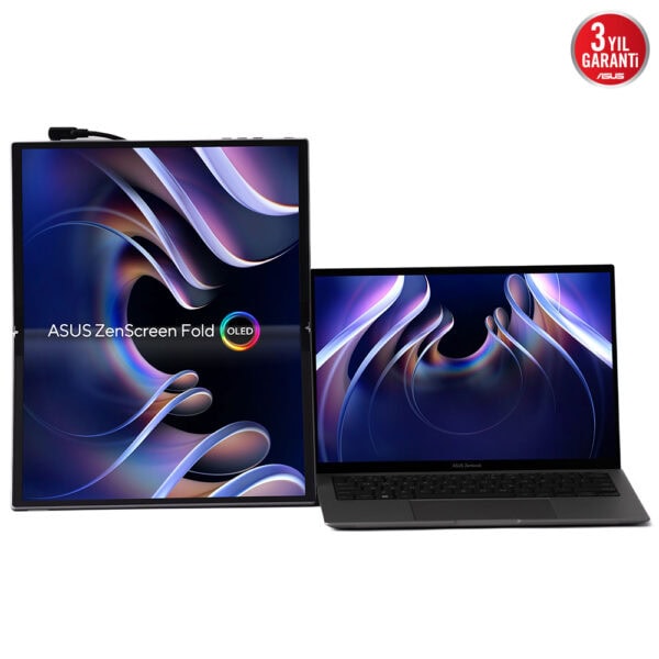 Asus Zenscreen Fold Oled Mq17qh 17 3 Inc 60hz 0 2ms 2k Qhd Oled Katlanabilir Tasinabilir Monitor 9