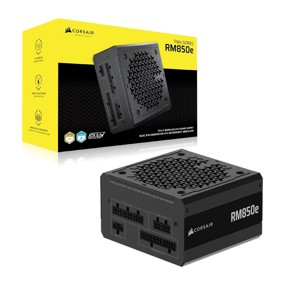 Corsair Rm850e 2025 850w 80 Gold Pcie 5 1 Full Moduler Atx 3 1 Guc Kaynagi Cp 9020296 Eu 1