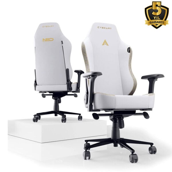 Cybeart Apex Neo Series Lunar Edition Pu Deri Bel Destekli 4d Hafizali Yastik Oyuncu Koltugu 5 Yil Garanti 5
