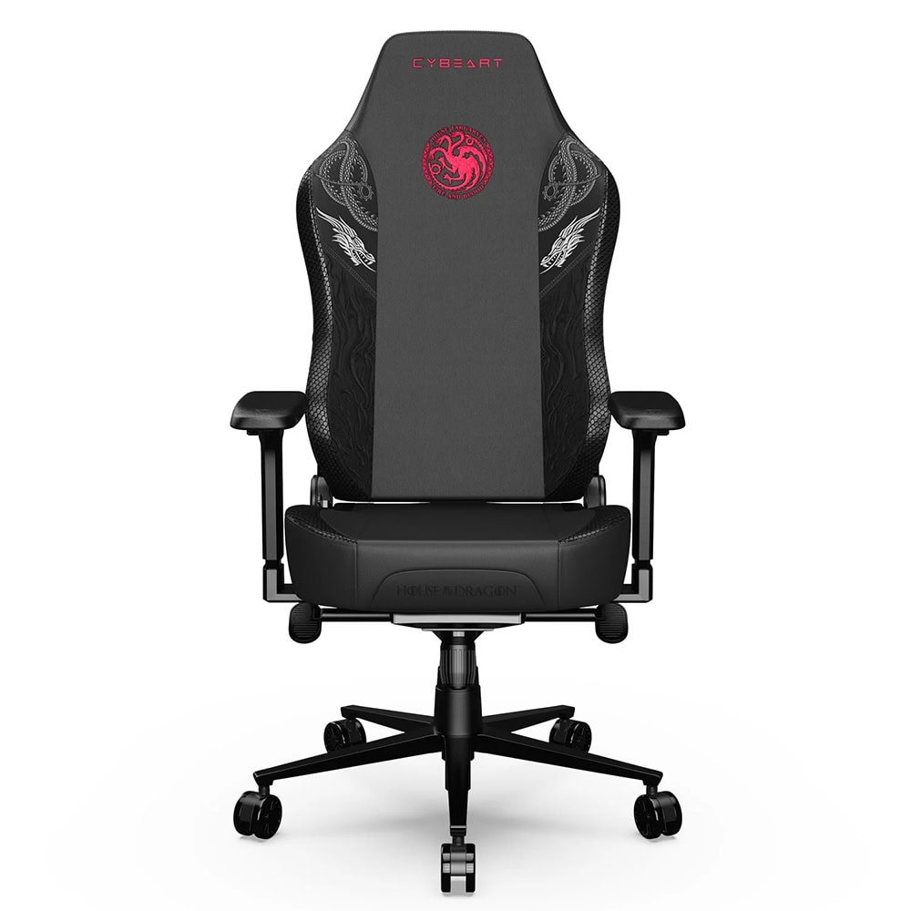 Cybeart Game Of Thrones Series House Targaryen Edition Pu Deri Bel Destekli 4d Hafizali Yastik Oyuncu Koltugu 1