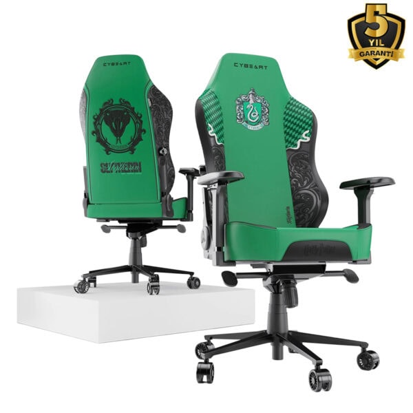 Cybeart Harry Potter Series Slytherin Edition Pu Deri Bel Destekli 4d Hafizali Yastik Oyuncu Koltugu Y5