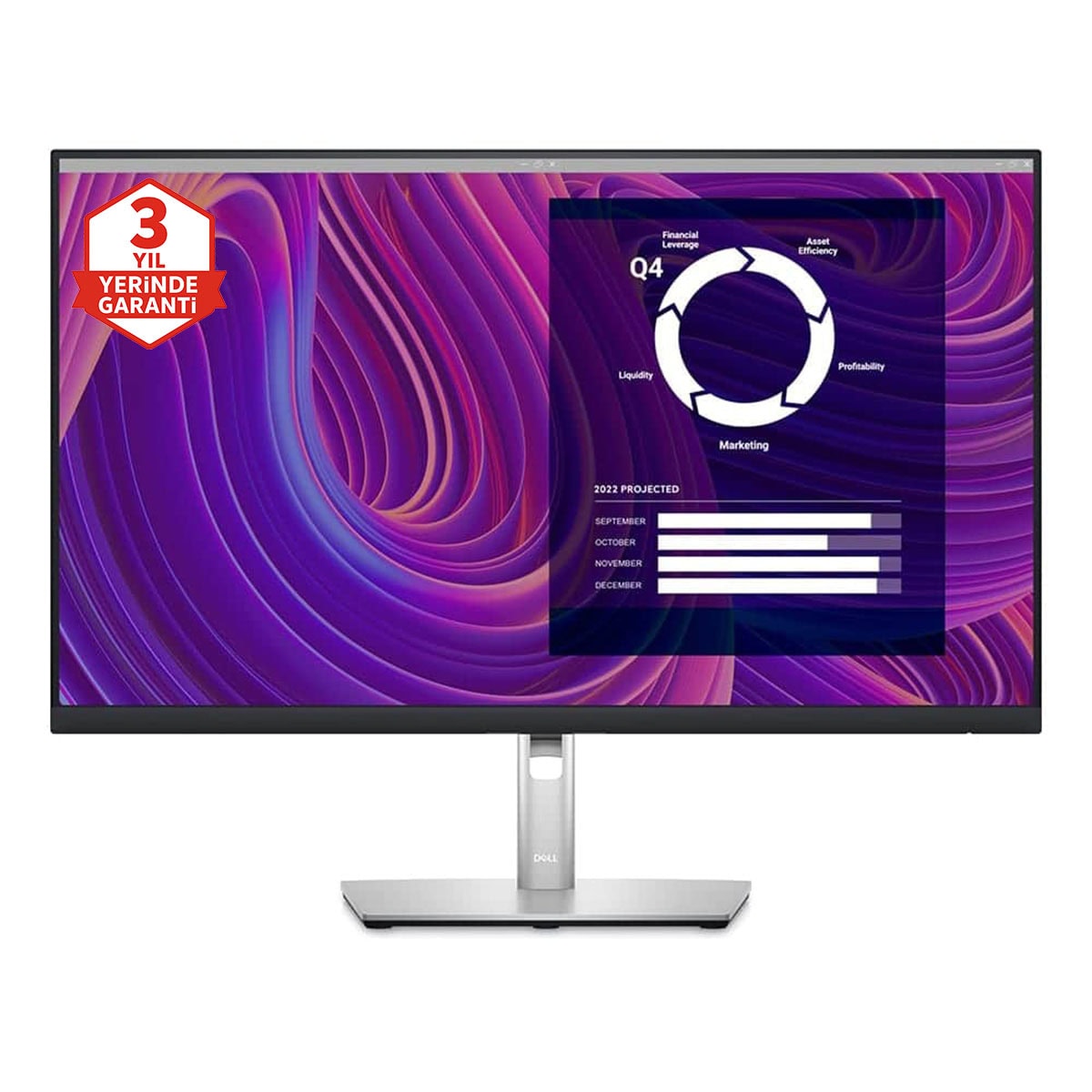Dell P2723d 27 Inç 60hz 5ms 2k Qhd Ips Pivot Monitör 3 Yıl Yerinde Servis Garantisi 1