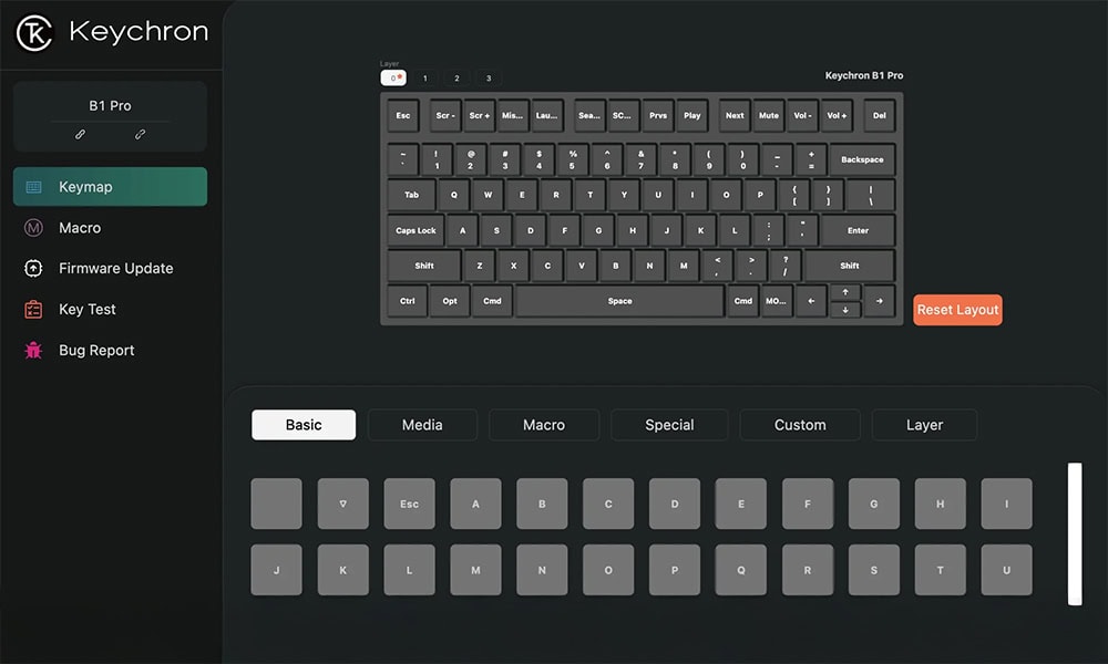 Keychron Launcher ile B1 Pro'yu programlayın