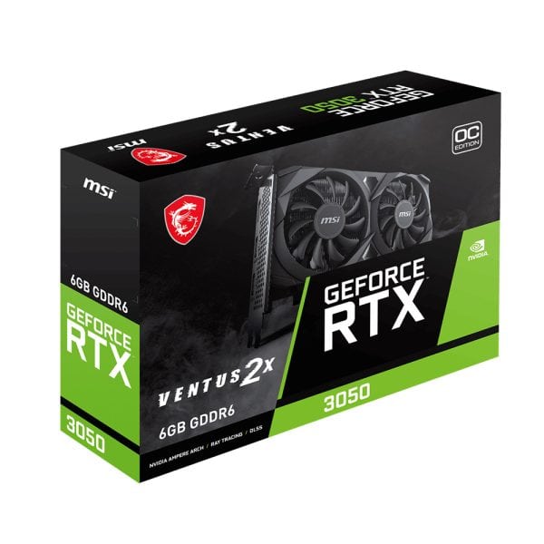 Msi Geforce Rtx 3050 Ventus 2x E 6g Oc 6gb Gddr6 96 Bit Ekran Karti 8