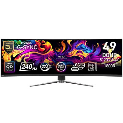 MSI MPG 491CQPX QD-OLED Gaming Monitör H1