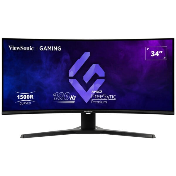 Viewsonic Vx3418 2kpc 34 Inç 180hz 1ms Uwqhd Freesync Premium Va Kavisli Gaming Monitör 2
