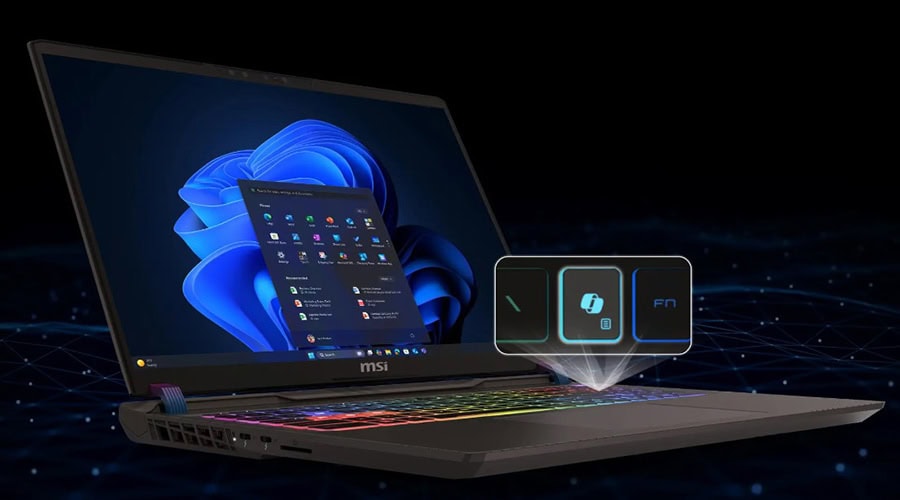 MSI VECTOR 17 HX AI A2XWHG-086TR Gaming Laptop h13