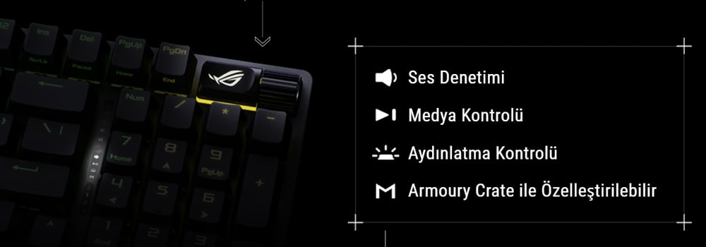 ROG Strix Scope II 96 Wireless ASUS ROG Strix Scope II 96 NX Snow Switch Beyaz Mekanik Gaming Klavye H17