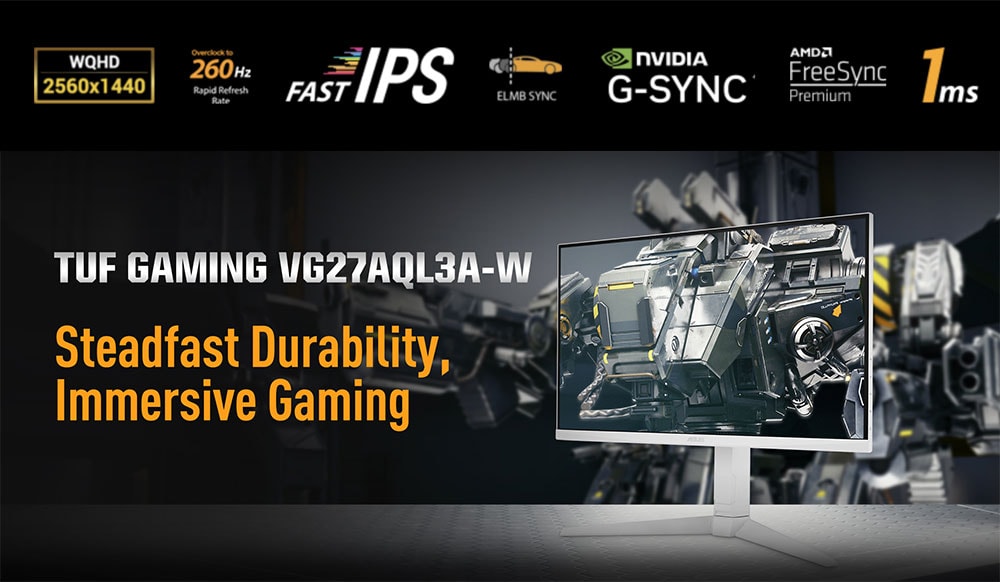 TUF Gaming VG27AQML1A-W ASUS TUF Gaming VG27AQML1A-W Gaming Monitör H3