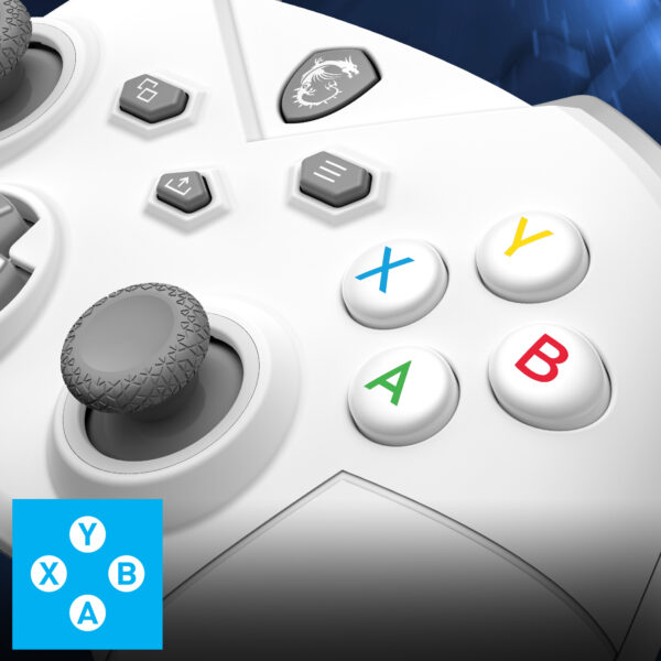 MSI FORCE GC300 WIRELESS Beyaz Gamepad h9