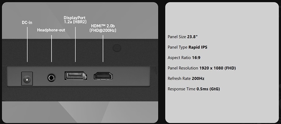 MSI MAG 244F Gaming Monitör H10
