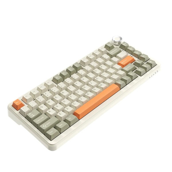 Ajazz Ak820 Max Grey Beige Orange Flying Fish Switch Rgb Kablosuz Hotswap Mekanik Gaming Klavye 4