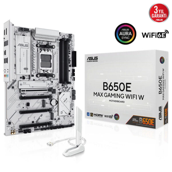 Asus B650e Max Gaming Wifi W 8000mhz (oc) Ddr5 Soket Am5 M.2 Hdmi Dp Atx Anakart 2
