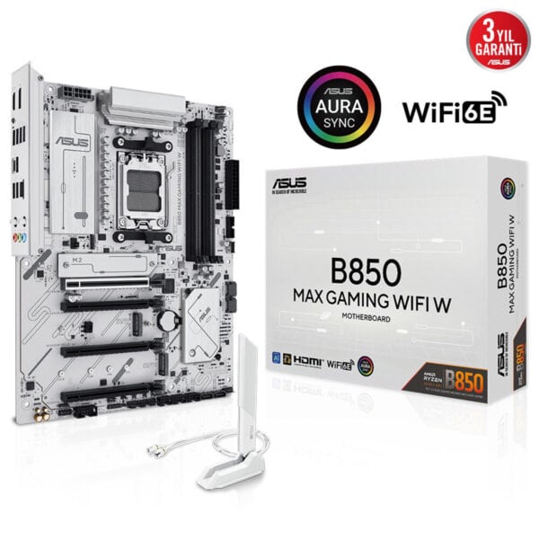 Asus B850 Max Gaming Wifi W 8000mhz Oc Ddr5 Soket Am5 M 2 Hdmi Dp Atx Anakart 2