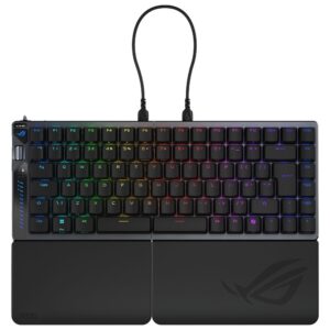 ASUS ROG Falcata HFX V2 manyetik switch RGB kablosuz gaming klavye, Türkçe Q klavye düzeni, RGB aydınlatma ve Hotswap özellikleriyle dikkat çekiyor.