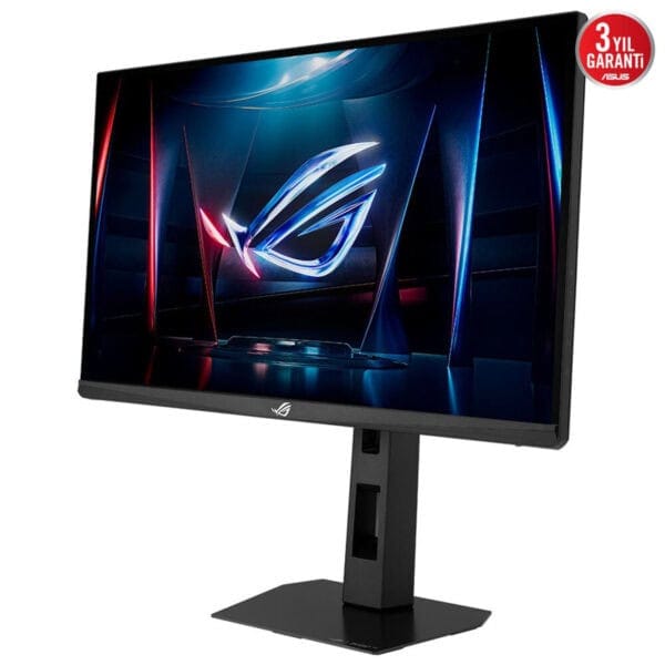 Yüksek çözünürlüklü ASUS ROG oyun monitörü, hareketli grafikler ve canlı renklerle oyun deneyimini artırır, 3 yıl garanti ile uzun ömürlü kullanım sağlar.