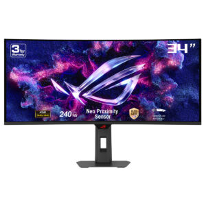 Asus Rog Strix Oled Xg34wcdmtg 34 Inc 240hz 0 03ms Uwqhd Adaptive Sync Qd Oled Kavisli Android 14 Smart Google Tv Gaming Monitor Y1