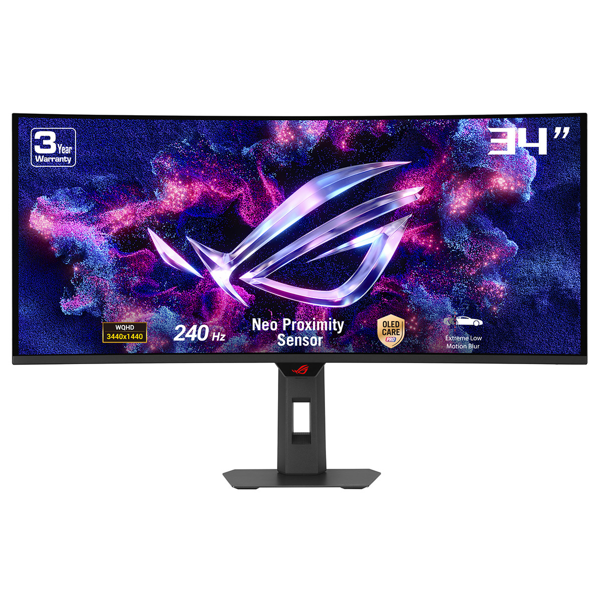 Asus Rog Strix Oled Xg34wcdmtg 34 Inc 240hz 0 03ms Uwqhd Adaptive Sync Qd Oled Kavisli Android 14 Smart Google Tv Gaming Monitor Y1