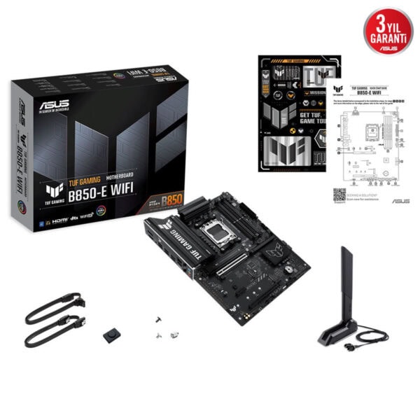 Asus Tuf Gaming B850 E Wifi 8000mhz Oc Ddr5 Soket Am5 M 2 Hdmi Dp Atx Anakart 10