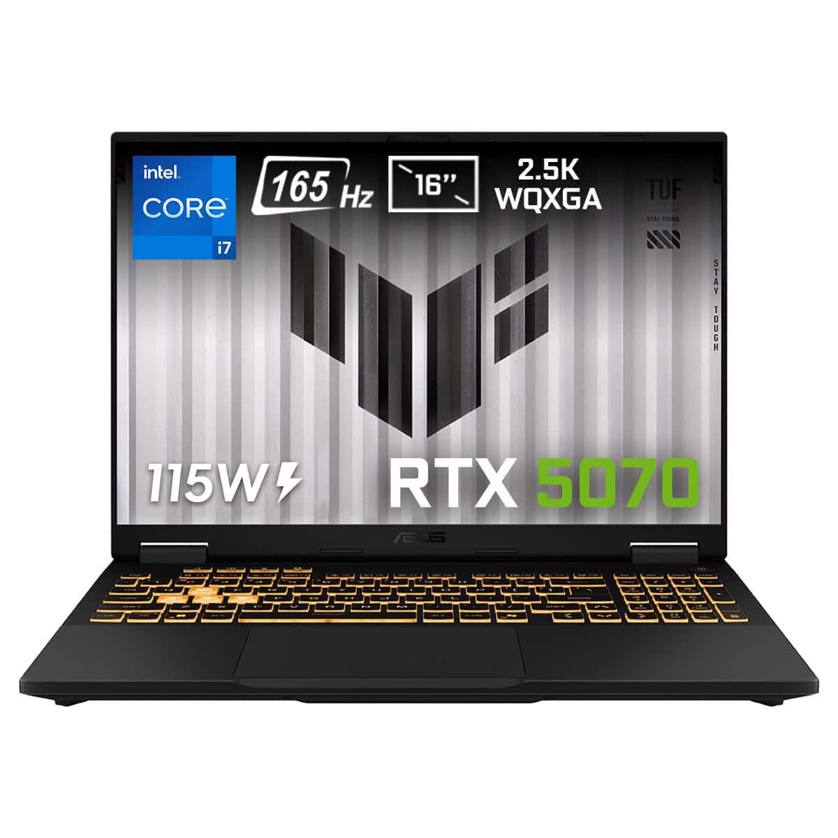 Asus Tuf Gaming F16 Fx608jpr Qt002 Gaming Intel Core I7 14650hx 32gb Ddr5 1tb Ssd Rtx5070 8gb 115w 16 Inç 2.5k Wqxga 165hz Ips Level Freedos Gaming Laptop 1