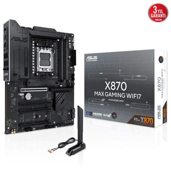 Asus X870 Max Gaming Wifi7 8000mhz Oc Ddr5 Soket Am5 M 2 Hdmi Usb4 Atx Anakart 2