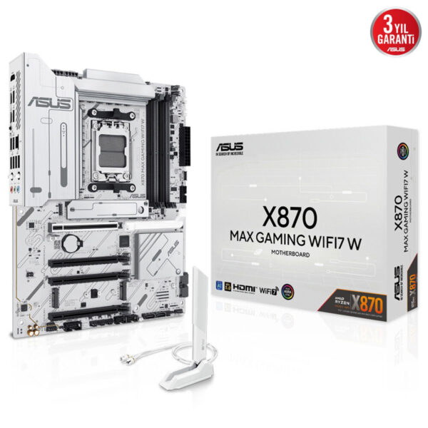 Asus X870 Max Gaming Wifi7 W 8000mhz Oc Ddr5 Am5 Soket M 2 Hdmi Usb4 Atx Anakart 2