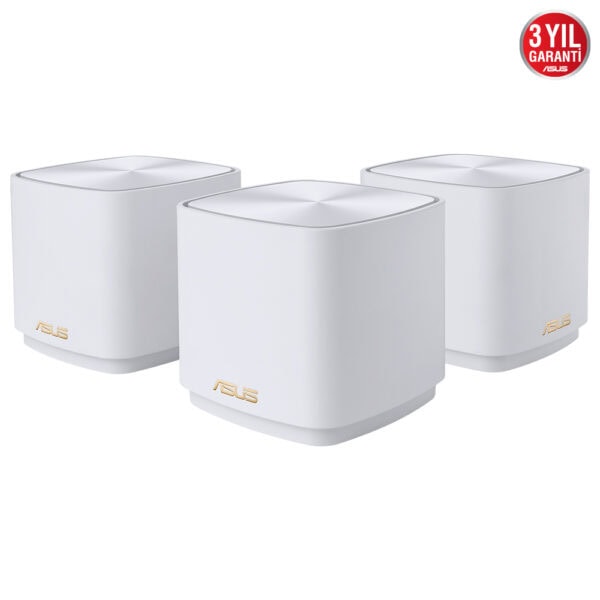 Asus Zenwifi Xd4 Mini Ax1800 Dual Band Wifi 6 Aimesh Kablosuz Mesh Sistemi Beyaz Uclu Paket 1