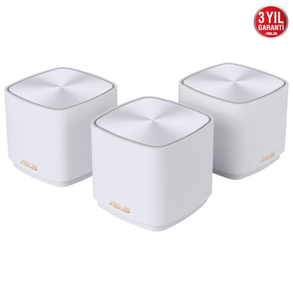 Asus Zenwifi Xd4 Mini Ax1800 Dual Band Wifi 6 Aimesh Kablosuz Mesh Sistemi Beyaz Uclu Paket 2