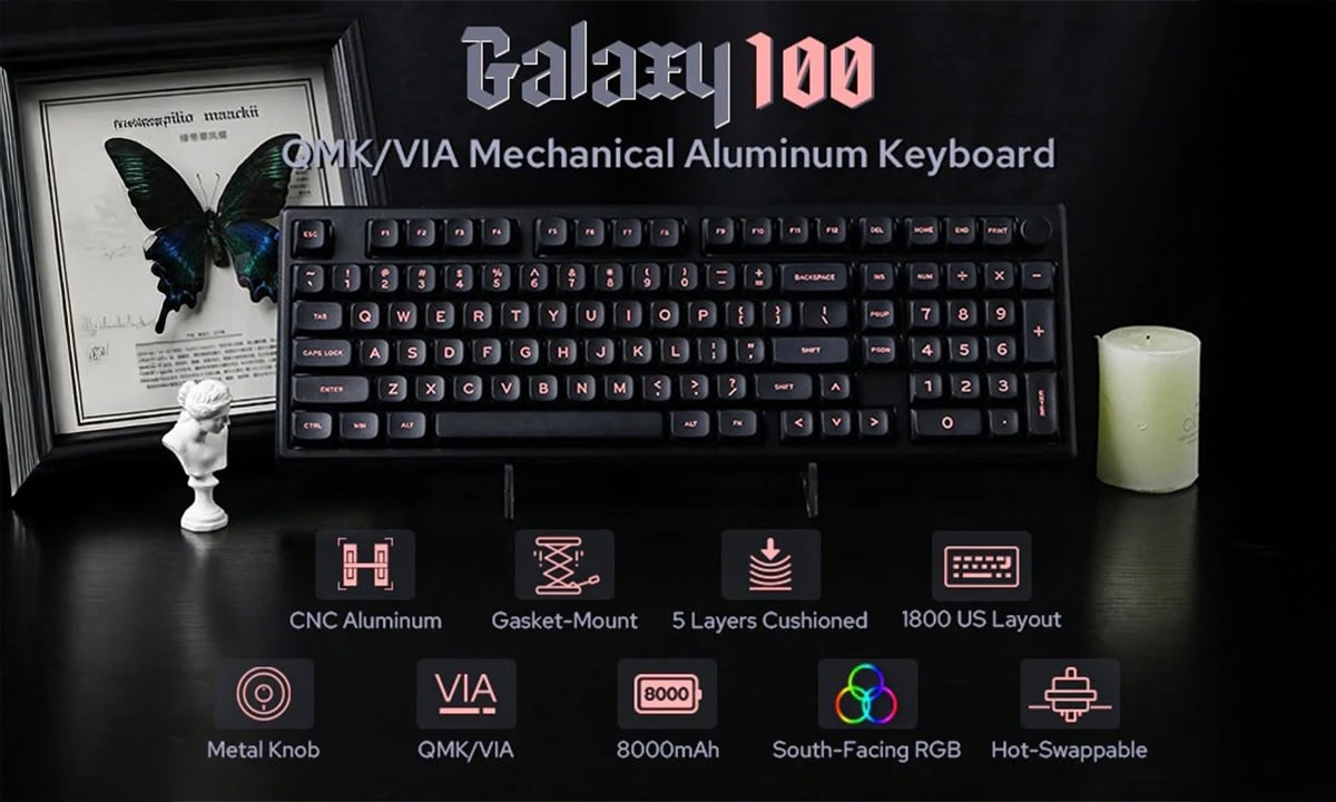 QMK Alüminyum Klavye