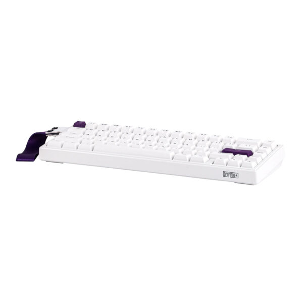 Epomaker He68 White Purple Hall Effect Magnetic Pink Manyetik Switch Rgb Hotswap Mekanik Gaming Klavye 4