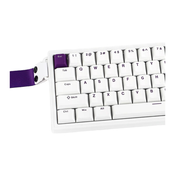 Epomaker He68 White Purple Hall Effect Magnetic Pink Manyetik Switch Rgb Hotswap Mekanik Gaming Klavye 7