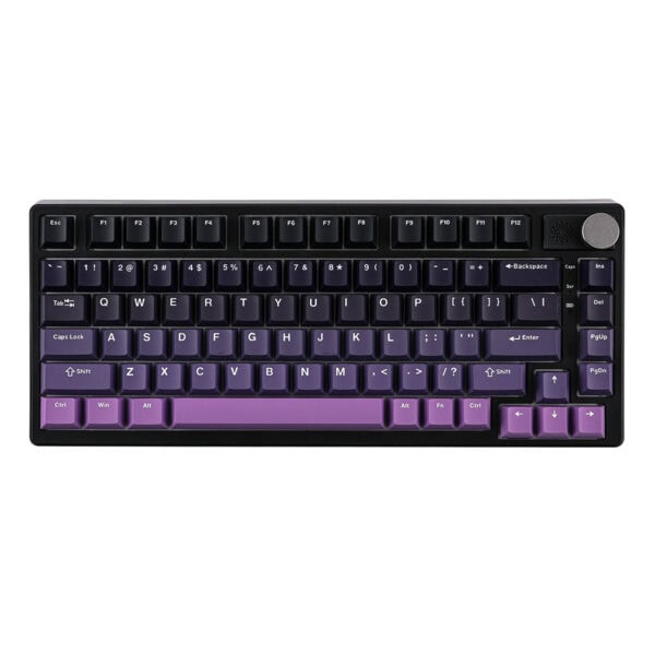 Epomaker He75 Mag Black Purple Hall Effect Gateron Magnetic White Manyetik Switch Rgb Kablosuz Hotswap Mekanik Gaming Klavye 5
