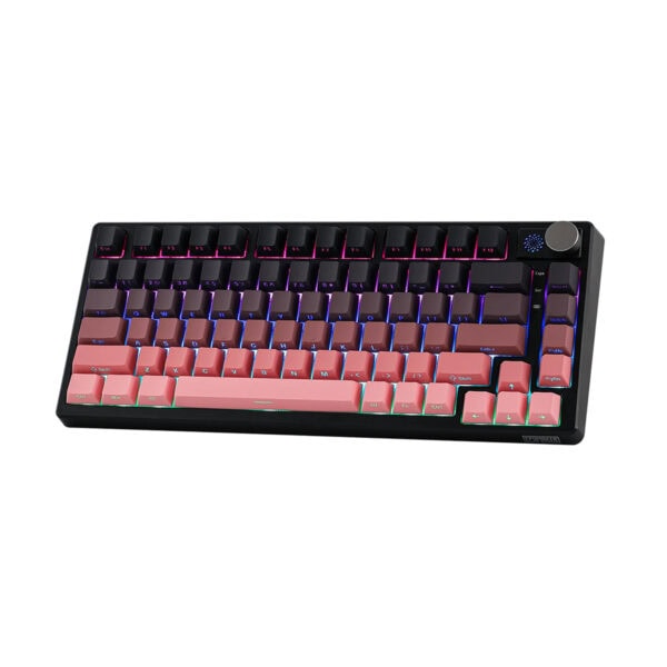 Epomaker He75 Tri Mechanical Black Pink Flamingo Switch Rgb Kablosuz Hotswap Mekanik Gaming Klavye 2